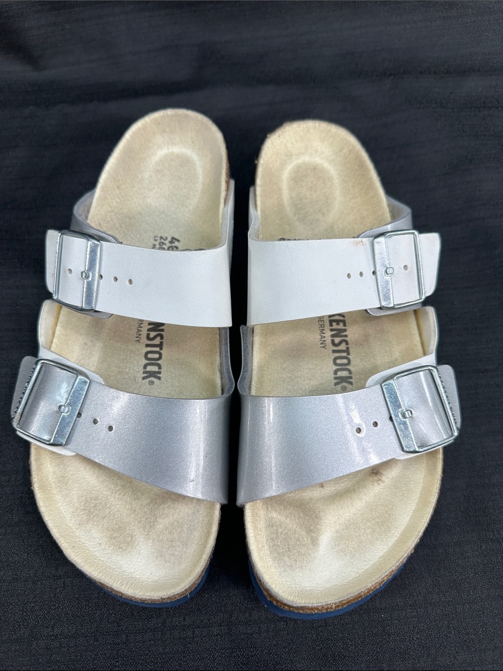 Birkenstock Arizona Unisex Split Two-Tone Slip On Sandals US Ladies/9 Men's 7
